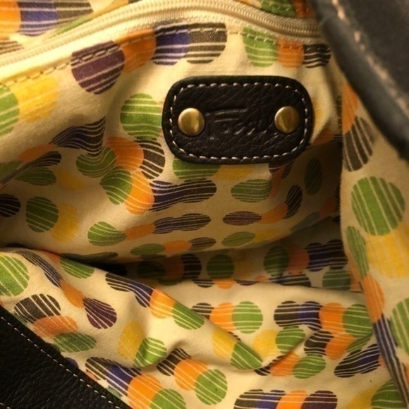 Fossil black pebbled leather shoulder bag - Picture 5 of 8